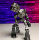 Kĺbový 3D vytlačený robot-kamarát Bit